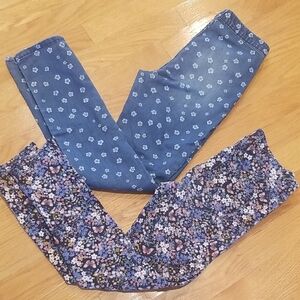 Floral Patterned Leggings Set